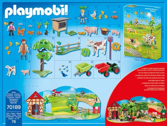 Playmobil Christmas (70189). Calendario dell'Avvento. La Fattoria - 3