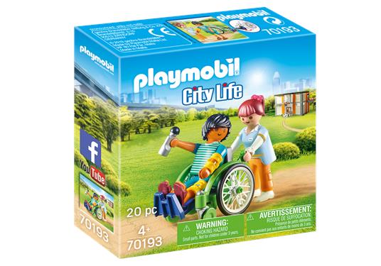 Playmobil 70193 Paziente con sedia a rotelle