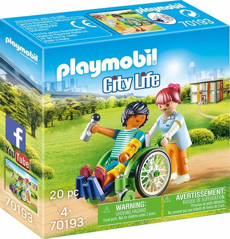 Playmobil 70193 Paziente con sedia a rotelle - 3