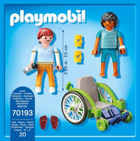 Playmobil 70193 Paziente con sedia a rotelle - 4