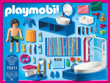 Playmobil 70211 Bagno con vasca - 5