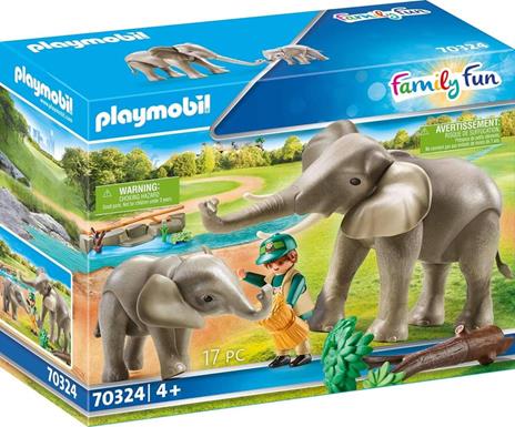 Playmobil Guardiano Zoo con Elefanti - 2