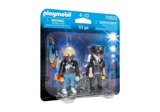 Playmobil 70822 DuoPack Poliziotto e writer - 2