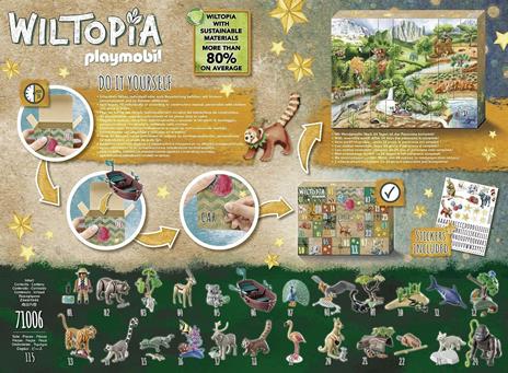 Playmobil 71006 Wiltopia - Calendario dell'Avvento Fai da te - Viaggio degli animali intorno al mondo - 4