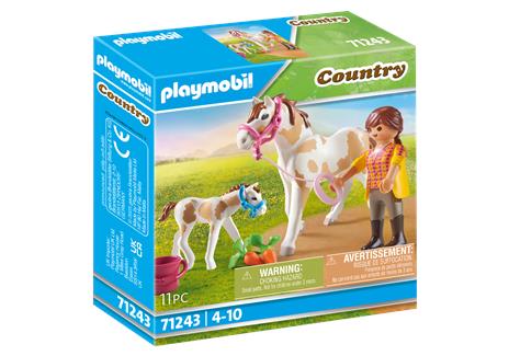 Playmobil 71243 Ragazza con cavallo e puledro