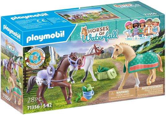 Playmobil: 71356 Set 3 Cavalli Con Selle