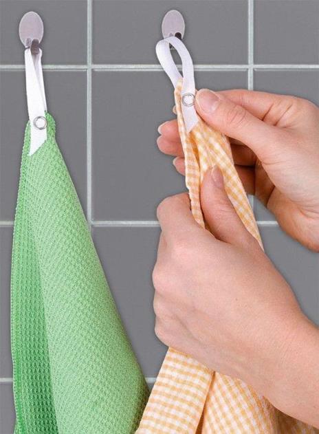 5 Colori Clips per Strofinacci per Panni da Cucina Sono Adatte per Case Cucine Armadi e Bagni Clip per Appendere Cucina Clip per Asciugamano Colorato Clip per Asciugamani Clip in Metallo 