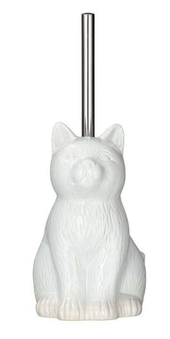 in plastica Meiho Scopino per WC a Forma di Gatto 38 cm importazione Giappone Calico Cat 