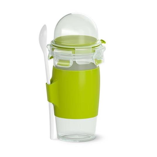 EMSA CLIP & GO Contenitore per il pranzo 0,45 L Plastica Verde, Trasparente 1 pezzo(i)