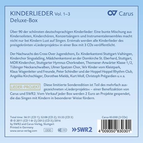 Kinderlieder Vols. 1-2-3 - CD Audio - 2