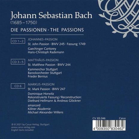 Passions - CD Audio di Johann Sebastian Bach - 2