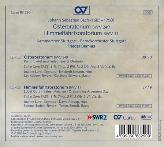 Osteroratorium - Himmel - CD Audio di Johann Sebastian Bach - 2