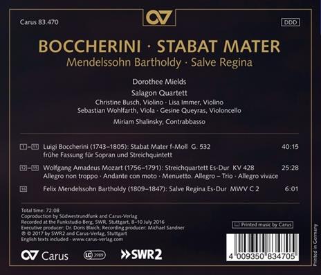 Stabat Mater - CD Audio di Luigi Boccherini - 2