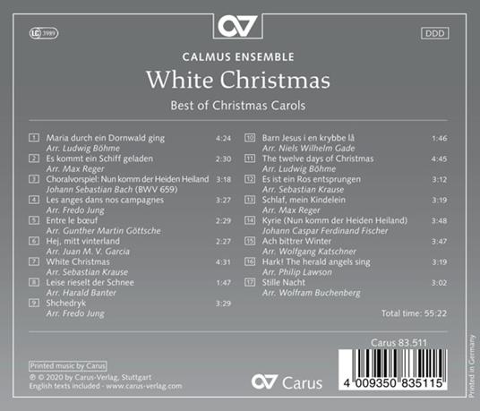 White Christmas - CD Audio di Calmus Ensemble - 2