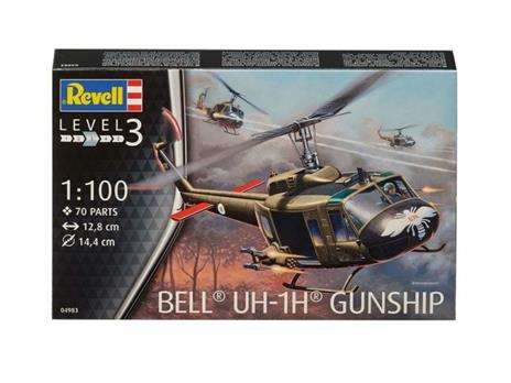 Elicottero Bell Uh-1H Gunship 1:100 - 3