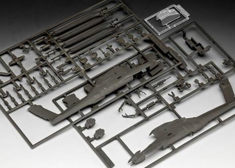 Ah-64A Apache Elicottero Helicopter Plastic Kit 1:100 Model Rv04985 - 7