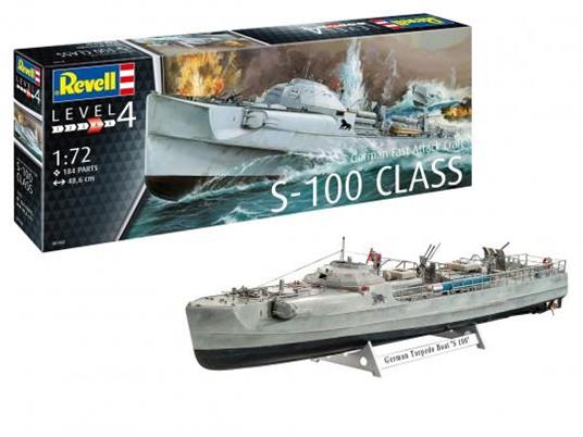 German Fast Attack Craft S-100 Ship Plastic Kit 1:72 Model Rv05162 - 2