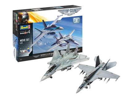 Top Gun Easy-Click Model Kit 1/72 F-14D Super Tomcat & F/A-18E Super Hornet Revell