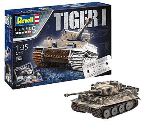 Tiger I Ausf.E Tank 75Th Anniversary Gift Set Plastic Kit 1:35 Model Rv05790 - 2