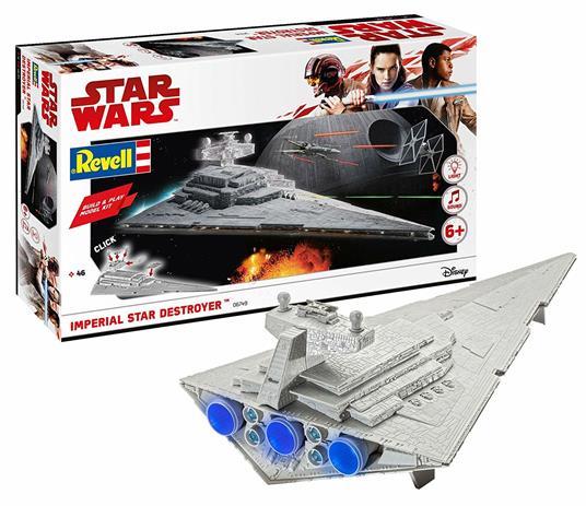 Star Wars Build & Play Model Kit with Sound & Light Up 1/4000 Imperial Star Destroyer - 9