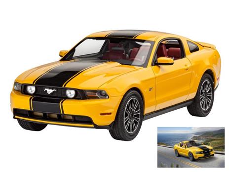 Ford Mustang Gt 2010 Plastic Kit 1:25 Model Rv07046