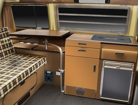 Revell 07676 Volkswagen T2 Camper (easy-click) Model Kit 1:24 Scale 07676-Kit modello, scala, Colore Non Laccato - 4