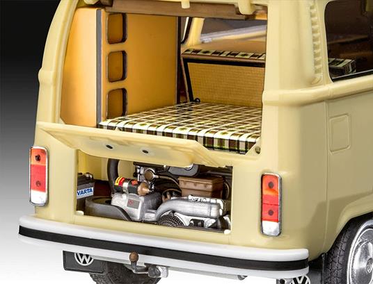 Revell 07676 Volkswagen T2 Camper (easy-click) Model Kit 1:24 Scale 07676-Kit modello, scala, Colore Non Laccato - 5