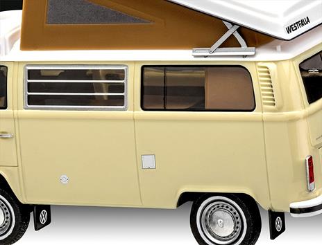 Revell 07676 Volkswagen T2 Camper (easy-click) Model Kit 1:24 Scale 07676-Kit modello, scala, Colore Non Laccato - 6