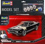 The Fast & Furious Model Kit Con Basic Accessories Dominic''s 1971 Plymouth Gtx Revell