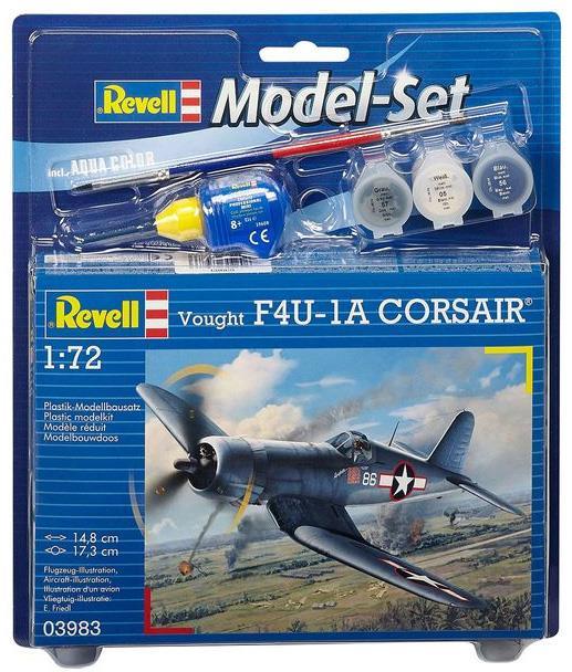 Model Set Vought F4U-1A Corsair 1:72