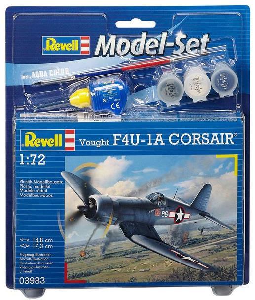 Model Set Vought F4U-1A Corsair 1:72 - 2