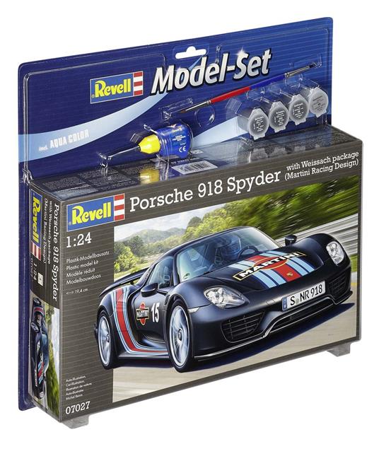 Modellino 1/24 Model Set Porsche 918 Weiss Revell - 3