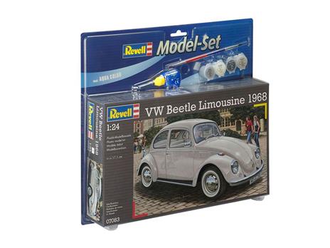 Modellino 1/24 Model Set Vw Beetle Limousine 68 Revell - 3