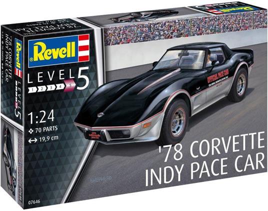 Revell ''78 Corvette Indy Pace Car modellino radiocomandato (RC) Set di modelli di auto 1:24 - 4