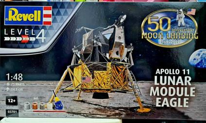 Revell- Apollo 11 Lunar Module Eagle Kit di Montaggio, Multicolore, 03701