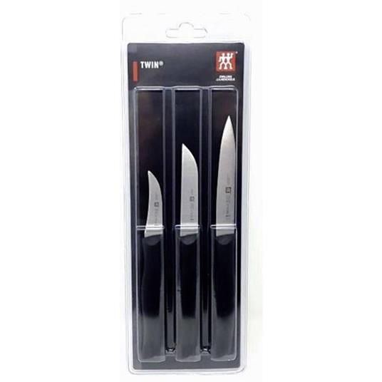 Kit di coltelli Twin Grip, 3 pz. Nero/acciaio inox Zwilling 38737-000-0