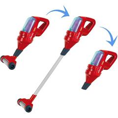 Theo Klein 6793 Aspirapolvere verticale Vileda con funzione vortice, suono e beccuccio manuale, Dimensioni: 16 cm x 16 cm x 80 cm, Giocattoli per bambini dai 3 anni in su
