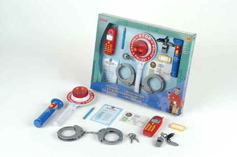 Police Unit Ben E Sam. Set Polizia 10 Pz Con Paletta Stop Con Luci