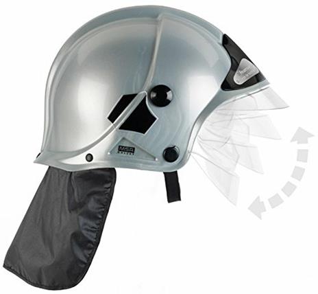 Fire Fighter Henry. Casco Pompiere Argento
