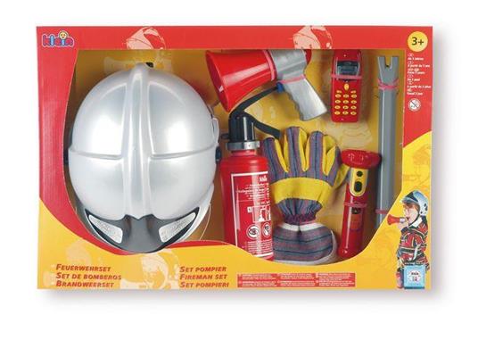 Fire Fighter Henry. Set Pompiere 7 Pz Con Casco
