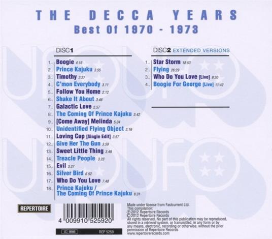 The Decca Years - CD Audio di UFO - 2