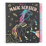 Depesche- Libro tiragraffi Magic Scratch Book con Design Miss Melody, 20 Pagine con Motivi incantevoli, con Penna AntiGraffio, Circa 19 x 20 x 2 cm, Multicolore, 11457