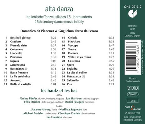 Alta Danza - CD Audio di Les Haulz Et Les Bas - 2