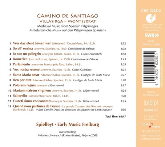 Camino De Santiago - CD Audio di Spielleyt - 2