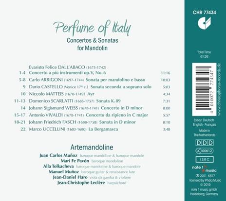 Perfume Of Italy - Concertos & Sonatas F - CD Audio di Artemandoline - 2