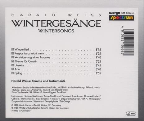 Wintergesaenge - CD Audio di Harald Weiss - 2