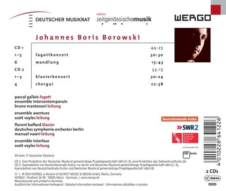 Borowski. Fagottkonzert - CD Audio - 2