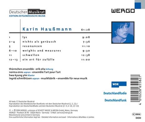 Haussmann. Lys-Resonanzen - CD Audio - 2