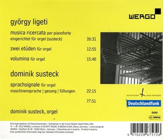 Organ Works. Volumina - CD Audio di György Ligeti - 2