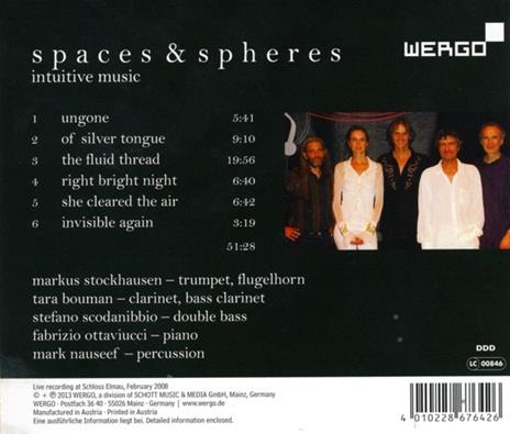 Spaces and Spheres - CD Audio di Markus Stockhausen - 2